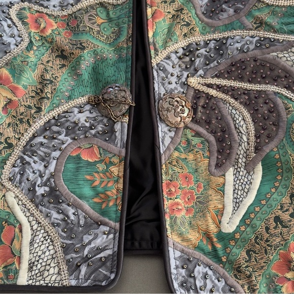 Vintage La Colección Judith Roberts Ornate Bolero Jacket Mexico Rare Art to Wear - Picture 14 of 16